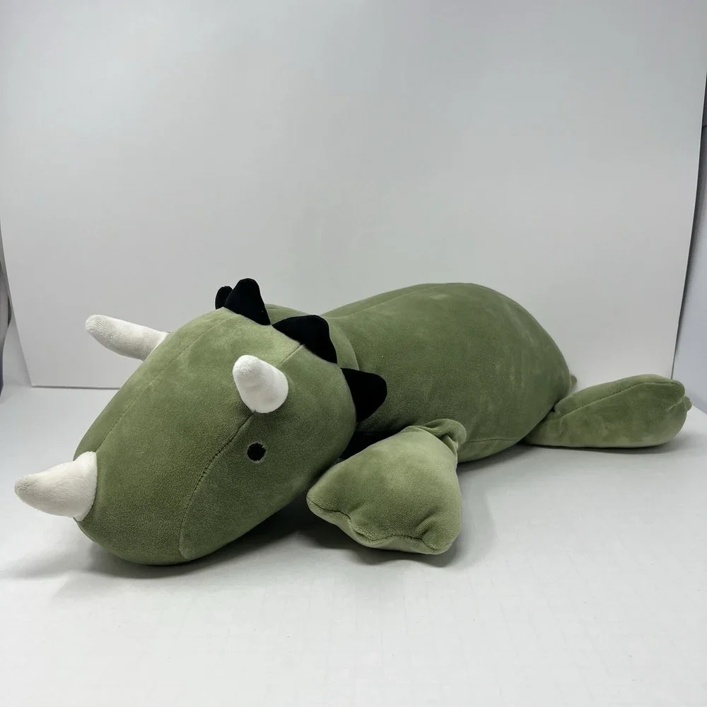 Pillowfort Large Weighted Dinosaur Plush‎ Triceratops Throw Stuffed Animal 24